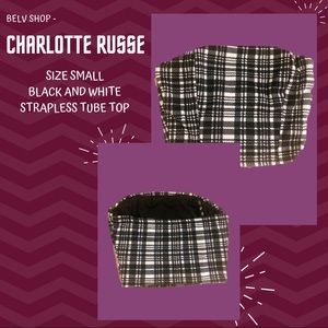 Charlotte Russe Black and White Tube Top